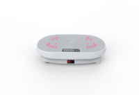 Plateforme vibrante d'exercice physique avec lumière rouge, appareil d'exercice à usage domestique, écran LED 1-99
