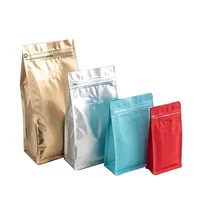 Sacos de Alumínio para Embalagem de Alimentos, 250g, 500g, Sacos de Plástico para Café, Chá, Proteína em Pó sem Válvula