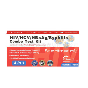 Kit de Teste Multiuso DVOT HIV Quatro em Um HIV-TP-HCV-HBSAg com Resultados em 15 Minutos - Product Image 1