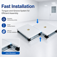 Panel Sandwich Modular Bersertifikasi CE GloStar dengan Inti Wol Batu untuk Sistem Dinding dan Plafon Pabrik Farmasi