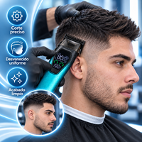 Tondeuse à cheveux rechargeable sans fil pour hommes, 8000 tr/min, en alliage d'aluminium, machine à couper les cheveux