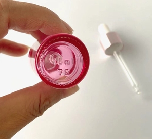 Nouvelles bouteilles d'huile scintillantes cosmétiques vides en verre rose clair avec <span class=keywords><strong>pipette</strong></span> compte-gouttes en or rose rose - Product Image 3