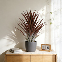 Planta Artificial de Piña en Maceta de Plástico, Adorno de Jardín para Oficina, Decoración del Hogar, Plantas Falsas, Plantas Artificiales