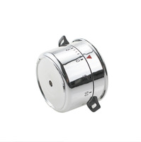 Timer Dapur Mekanik Terbaru 2026, Jam Meja Timer Masak, Timer Putar Manual 60 Menit, Timer Hitung Mundur Manual