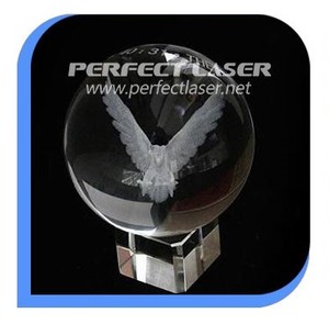 Perfekter Laser - 50x77x50mm Desktop Grünes Licht 532nm 3D Foto Kristall Innen Untergrund Glas block Kugel Laser Radierer Graveur - Product Image 3