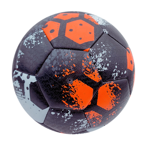 Pallone da calcio in pelle nera misura 5 4 3 la palla sotto <span class=keywords><strong>terra</strong></span> per bambini street play football - Product Image 2