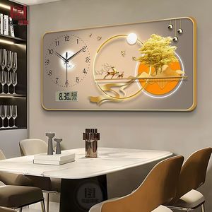 Nueva pintura moderna de decoración de restaurante con calendario perpetuo electrónico, pintura de pared de salón de Porcelana de cristal de lujo - Product Image 1
