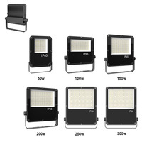 Projecteur LED à corps fin, étanche IP65, garantie 5 ans, température de couleur 2700-6500K, certifié CE, éclairage d'extérieur, AC85-277V, 100W