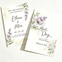 Cartes de vœux personnalisées avec logo imprimé en offset, imperméables, inscriptibles, pliées, avec trous, ensemble de cartes de visite