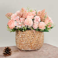 Fleurs artificielles en soie en gros pour la décoration, arrangements floraux, centres de table de mariage, bouquets en vrac