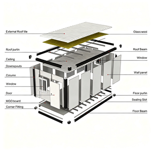 Prefabbricato Flat Pack una casa di legno a prezzi accessibili nelle case Container di Davao City alle Filippine prefabbricata piccola casa casa <span class=keywords><strong>Mobile</strong></span> capanna di tronchi - Product Image 5