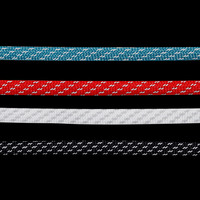 Coolstring Lacets plats réfléchissants personnalisables de 7 mm, lacets lumineux pour baskets, sweats à capuche et vestes, fabriqués en polyester durable
