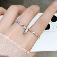 Lot mixte de bagues ouvertes vintage en argent sterling 925 avec pierre bleue et marquage 925
