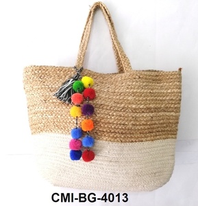 Latest Bohemian Jute Tote Bag with Custom Logo New Fashion <b>Accessory</b> for Women featuring Shoulder Strap for <b>Prom</b> Beach Use - Product Image 6