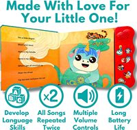 Módulo de Panel de Sonido Personalizable con 10 Botones de Voz de Animales, 2 Pilas AAA para Libros de Audio Infantiles - Ensamblado Temprano