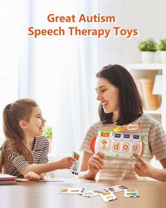 Máquina de tarjetas Flash parlantes de ortografía para niños pequeños terapia del habla autismo sensorial Montessori juguetes de aprendizaje para niños regalos ideales - Product Image 5