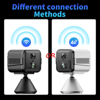 Mini-caméras Wifi sans fil, vision nocturne, multi-flux, batterie intégrée, détection de mouvement, grand angle de vue - capteur CMOS, vidéo H.264