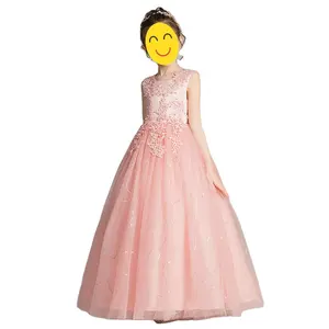 שמלת כלה ארוכה של ילדים בת שלוש-15 ילדים בגדי בנות להתלבש מסיבת תחפושות