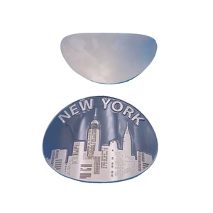 Autocollants en métal alliage de zinc, logo incurvé 40 mm, plaque signalétique pour la décoration des emballages de tasses à café et de boissons - Product Image 5