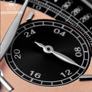 Addiesdive <span class=keywords><strong>2037</strong></span> - Reloj de Cuarzo para Hombre, Diseño Nuevo, Correa de Cuero Genuino, 3 Esferas, Cronógrafo VK46, Resistente al Agua 100 m, Reloj Deportivo - Product Image 3