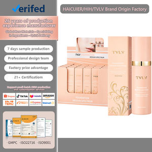 HAICUIER <span class=keywords><strong>Crème</strong></span> solaire imperméable longue durée SPF 30, correcteur naturel, fond de teint liquide hydratant, teint foncé, 50 ml - Product Image 1