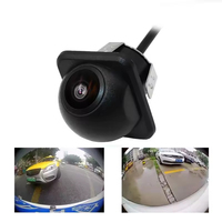 Caméra de recul étanche pour voiture avec vision nocturne AHD/CVBS IP68 avec lignes de stationnement 12V