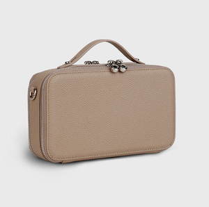 Estuche de Maquillaje Portátil Personalizable con Logotipo Personalizado, Bolsa de Cosméticos de Piel Sintética Pebble, Estuche Cosmético Cruzado para Mujer - Product Image 5