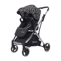 Chariot en aluminium pour enfants, chariot à roulettes PU, poussette pliante de luxe pour poussette de bébé 2022