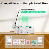 Imprimante d'étiquettes thermiques portable X4, 4x6 pouces, étanche, pour petites entreprises et entrepôts express