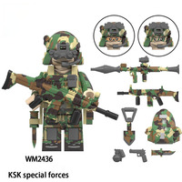 Modèle de jouet en plastique ABS de forces spéciales, service aérien spécial KSK Alpha Delta Wild Child SSO, forces spéciales, commando, Navy Seals, léopard des neiges