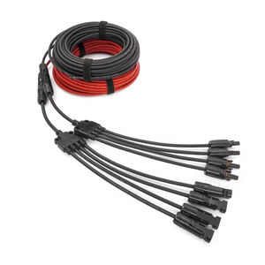 อะแดปเตอร์พลังงานแสงอาทิตย์ IEC Certified PV005-4T1 1500V DC 30A ทองแดงชุบดีบุก แบบ Y แยกสาย ตัวผู้ ตัวเมีย กันน้ำ สำหรับระบบพลังงานแสงอาทิตย์ Xenon - Product Image 4