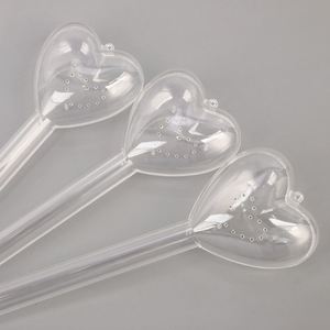 Boîte en plastique en gros pour emballage de bouquets de fleurs en acrylique en forme de cœur, idéale pour les matériaux floraux - Product Image 3