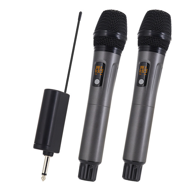 URX Rechargeable UHF and 2.4g Dual Channel Wireless Microphone System for Performances, Speech Teaching, and Churches