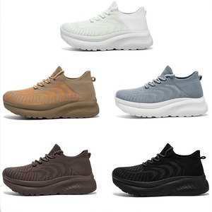 Chaussures de course pieds nus à bout large 4E, baskets en tricot à semelle large, grande taille, chaussures décontractées - Product Image 1