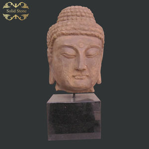 Bouddhiste culturel religieux antique finition <span class=keywords><strong>tête</strong></span> <span class=keywords><strong>de</strong></span> <span class=keywords><strong>bouddha</strong></span> <span class=keywords><strong>en</strong></span> <span class=keywords><strong>pierre</strong></span> - Product Image 1