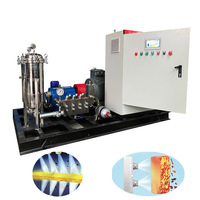 Machine de décapage par hydrojet 400 L/min pour l'élimination de la calamine et des oxydes des billettes de laminage à chaud des aciéries – Système de détartrage à jet d'eau haute pression