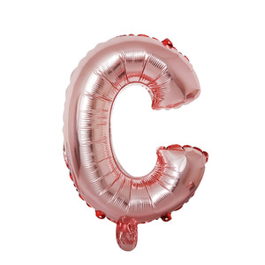 Globo inflable de papel de aluminio con número de letra de oro rosa y letra de 16 pulgadas para decoración de fiesta de Baby Shower - Product Image 5