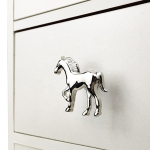 Modern Horse Cabinet <strong>Knobs</strong> and <strong>Drawer</strong> Handles Metal Gold <strong>Silver</strong> Bronze for Kitchen Bedroom Dresser Wardrobe Cupboard - Product Image 3