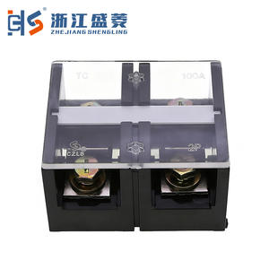 CZLS Zweiwege 100A 2P Barrier Terminal Block TC-1002 industriellen Einsatz Schraub draht anschluss Hochs trom - Product Image 3