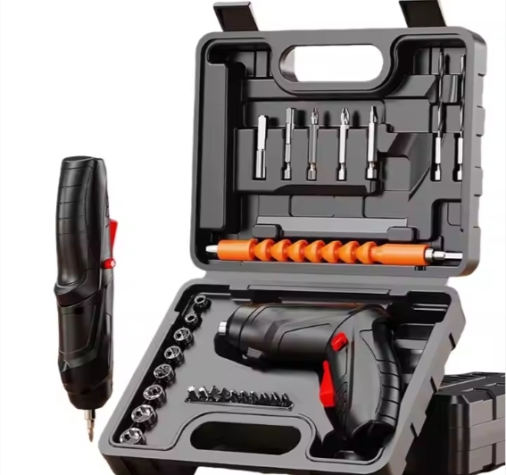 47-in-1 Electric Cordless Precision Screwdriver Set Battery DIY Zinc Finish Plastic Handle OEM/ODM Customized Support 1 Year Box
