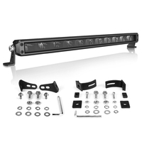 Barre lumineuse LED de 20 pouces, barre lumineuse LED mince pour camion, pick-up, SUV, 4x4, hors route, porte-bagages de toit