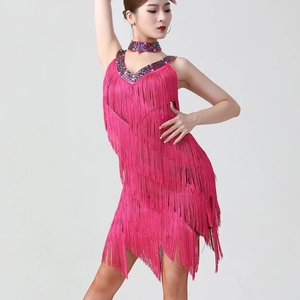 Vestido Flapper de gran Gatsby para mujer, nuevo vestido de fiesta para mujer, con lentejuelas de quadcopter disfraces de actuación de baile, vestido de Salsa latina 1920 - Product Image 4