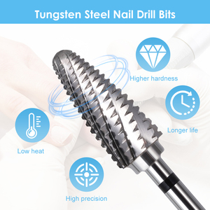 Nieuw Zwart Label Taps Toelopende 3/32 "Nagelriem Schoon Nagelbit Voor Elektrische Nagelvijl Machine Snel Veilig Nagelvijl Acryl Boren Bits - Product Image 2