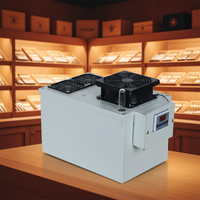 Humidificateur Évaporatif Électrique 10L Grande Capacité pour Cigare, Humidor, Design Portable/De Table, Construction Métallique, Silencieux