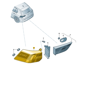 Ensemble de <span class=keywords><strong>feu</strong></span> arrière extérieur de remplacement rouge pour Golf8 5HG945095 5HG945096 5H0945095C 5H0945096C - Product Image 6