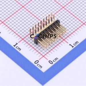 X1321WR-2x09J-C40D18 Pin Header Bent Lead Through Hole,P=1.27mm Connector 2x9P 1.27mm 1.27mm Pin Header - Product Image 1