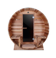Sauna de jardin en forme de tonneau pour 2/4/6 personnes
