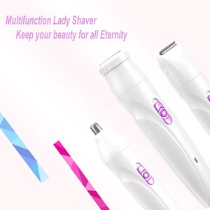 Alta calidad 3 en 1 señoras cuidado Personal <span class=keywords><strong>cuerpo</strong></span> Trimmer impermeable Mini mujer Afeitadora eléctrica - Product Image 3