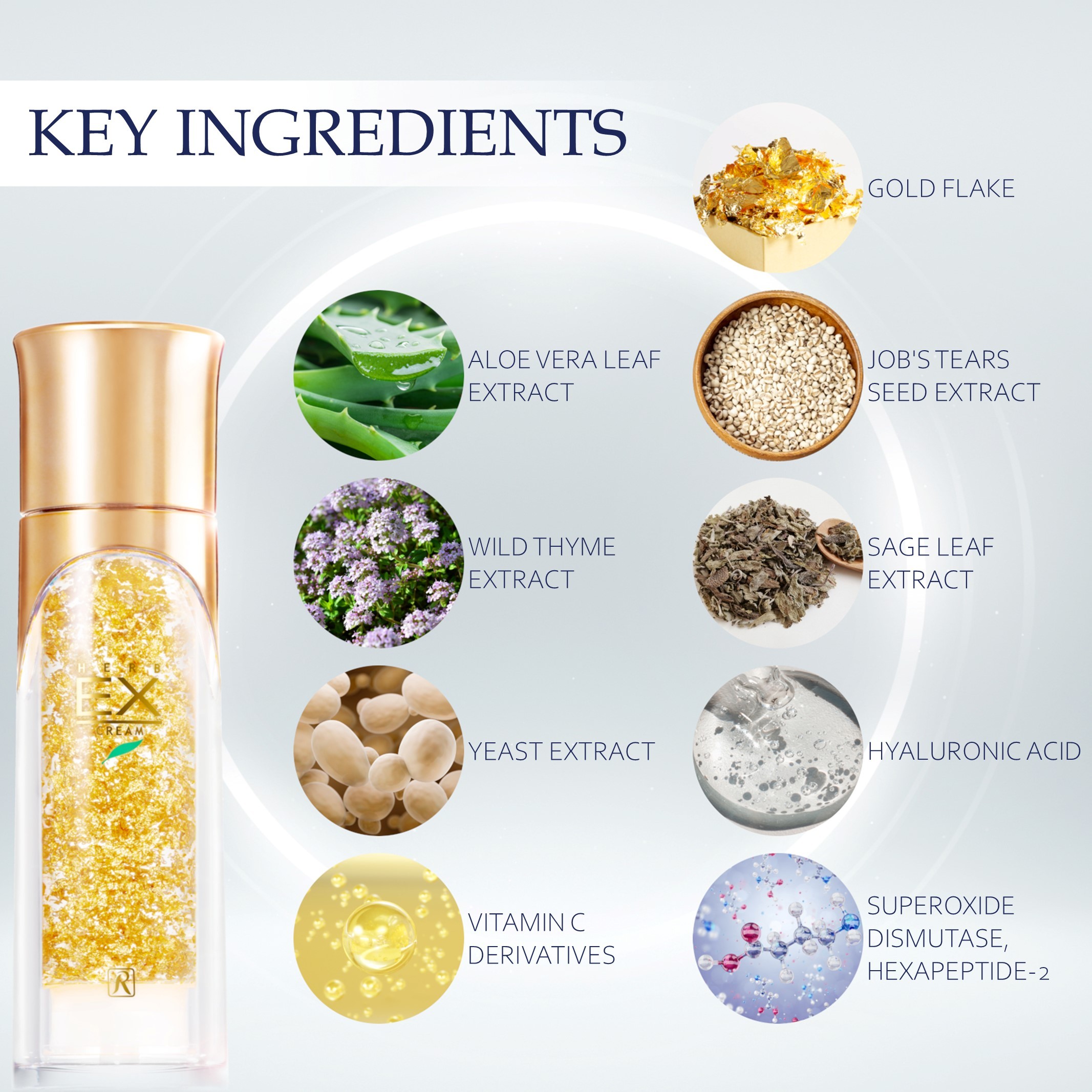 Luxury Royal Cosmetics Royal Herb EX Gel Cream Moisturizer
