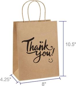 Wholesale Kraft Paper Bag Brown Gift Shopping Paper Bag With Logo for Clothing Custom Packaging Bag - Product Image 1